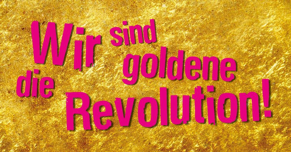 [Wir sind die goldene Revolution, eine polymediale living Installation von starsky, 
Atelier Haus [Semper Depot]I Akademie der bildenden Knste Wien, Juli 2021  1010 Wien]
